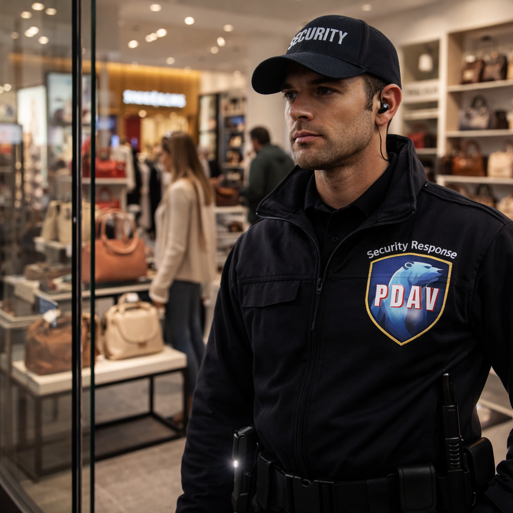 Certified security guards protecting commercial property in Surrey BC